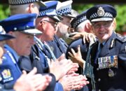 ‘How nervous am I’: top cop’s emotional farewell