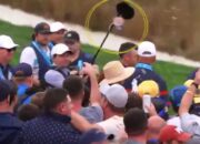 Beer almost hits Erica and Rory McIlroy as Europe beats US in ugly Ryder Cup scenes